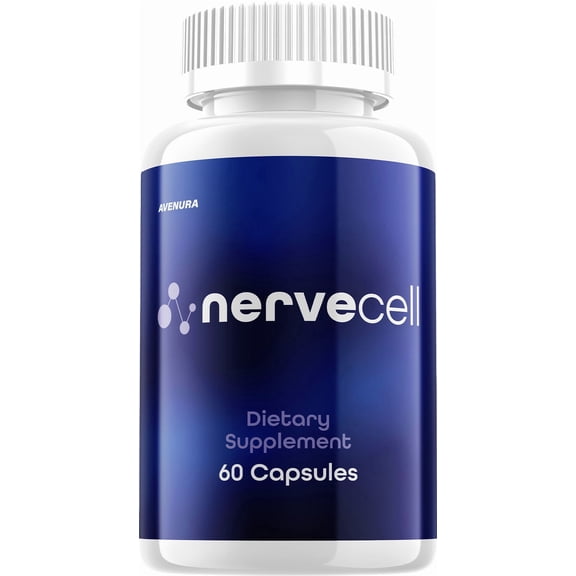 Nervecell Capsules – Nerve Cell Advanced Formula Natural Blend Memory Focus Support Supplement, 1 Pack, 60 Capsules