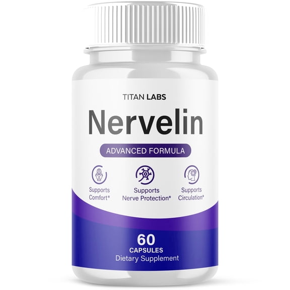 Nervelin Advanced Nerve Support Supplement Pills All Natural Ingredients Nerve Lin Capsules (1 Pack)