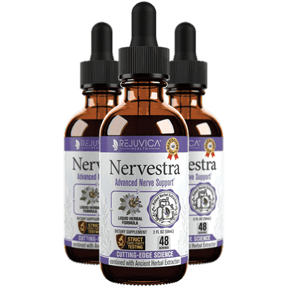 Rejuvica Health Nervestra -Nerve Health Support Supplement -Contains Alpha Lipoic Acid -3 Pack Value