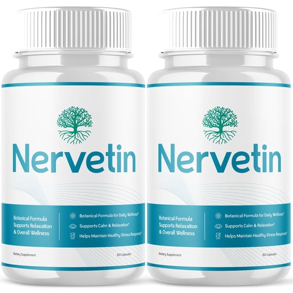 Nervetin Advanced Nerve Health Support Pills Natural Vitamin Supplement 120 Capsules