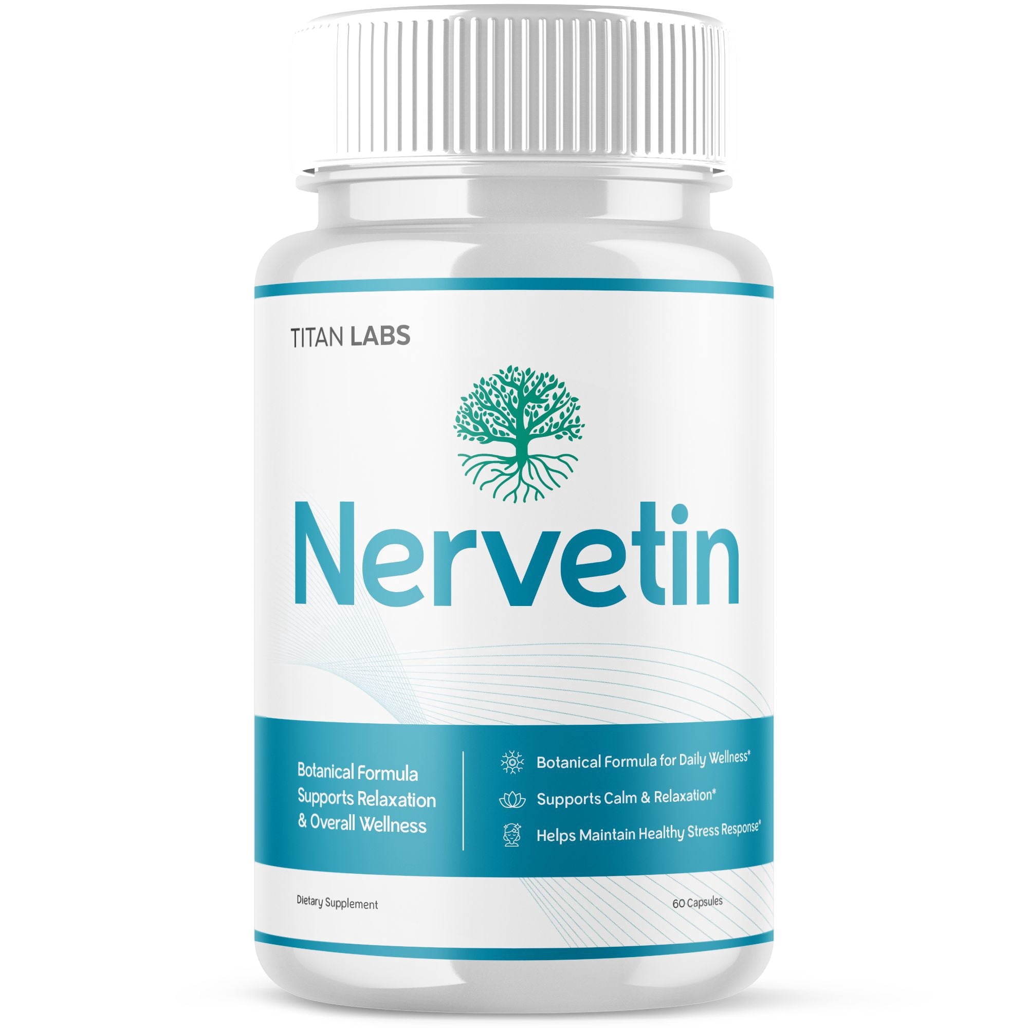Nervetin Advanced Nerve Support Supplement Pills All Natural Ingredients 60 Capsules