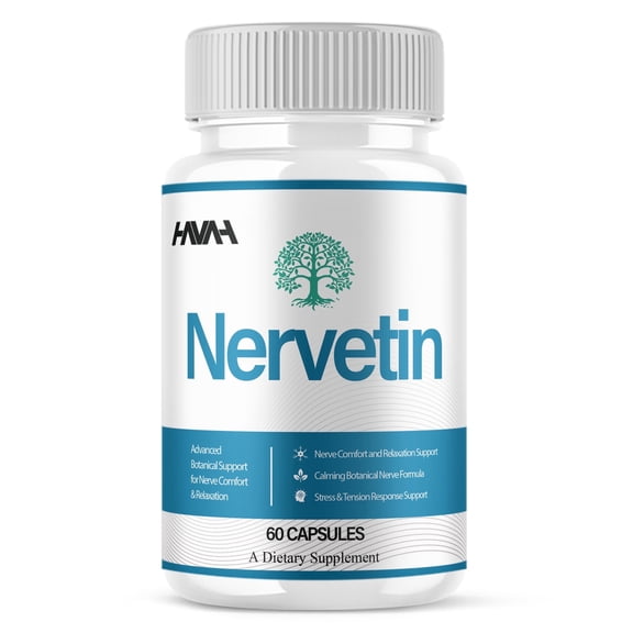 Nervetin Advanced Supplement, Nervetin Daily Wellness Support (60 Capsules)