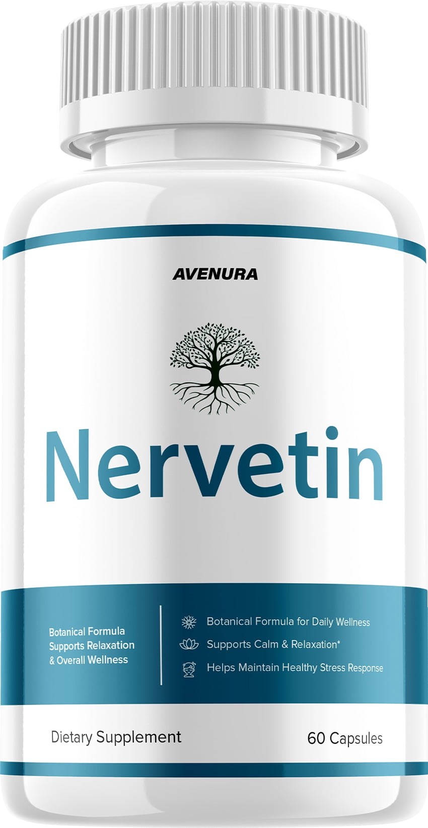 Nervetin Pills – Nervetin Natural Ingredients Nootropic Supplement for Health Support, 1 Pack, 60 Capsules