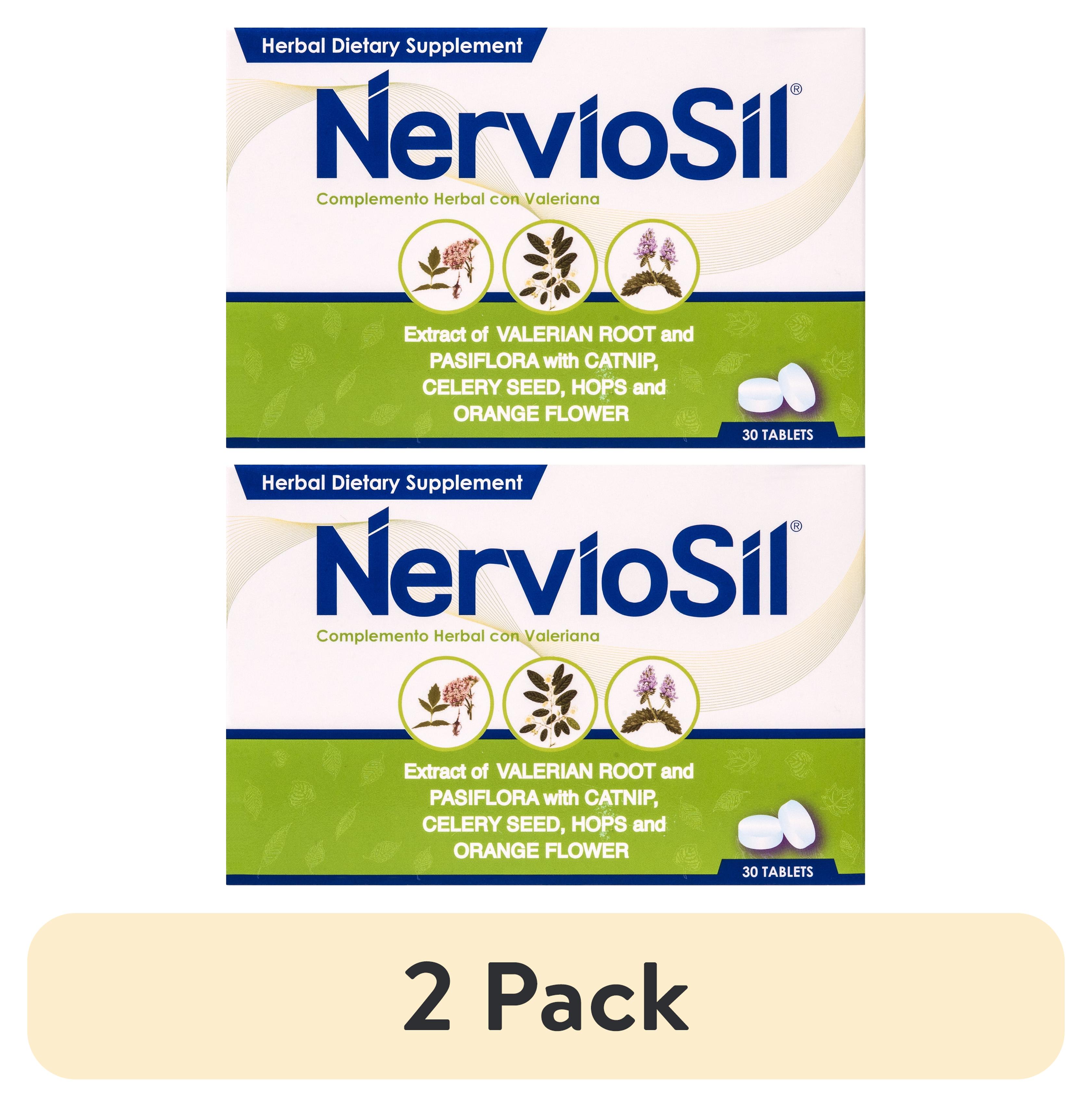 (2 pack) Nerviosil Calming Herbal Dietary Supplement for Sleeping Aid