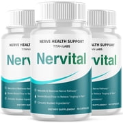 Nervital Advanced Nerve Support Supplement Pills All Natural Ingredients 180 Capsules