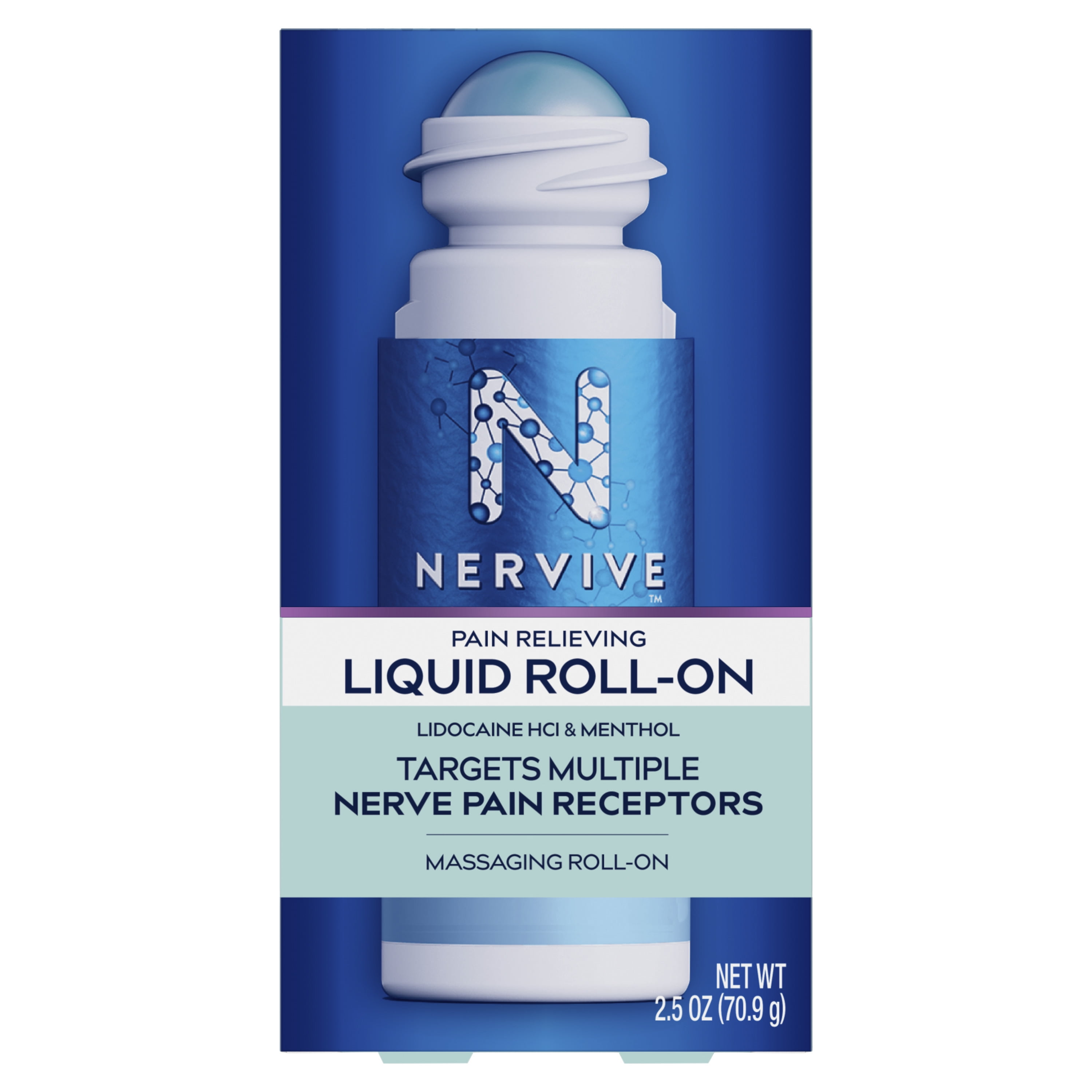 Nervive Nerve Care, Pain Relieving Roll On, Max Strength Topical Pain