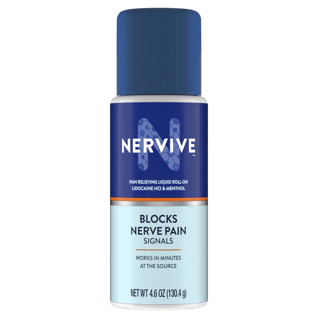 Nervive Pain Relieving Roll On, Lidocaine Roll On, Nervive Pain Relief, Lidocaine Topical, Foot Pain, Leg Pain, Hand Pain, Max Strength Formula, 4.6oz