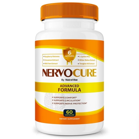 NervoCure Capsules, All Natural Formula for Cognitive Health & Wellness, Maximum Strength Supplement for Holistic Support, Brain-Boosting Pills Plus, Nervo Cure Reviews (60 Capsules)