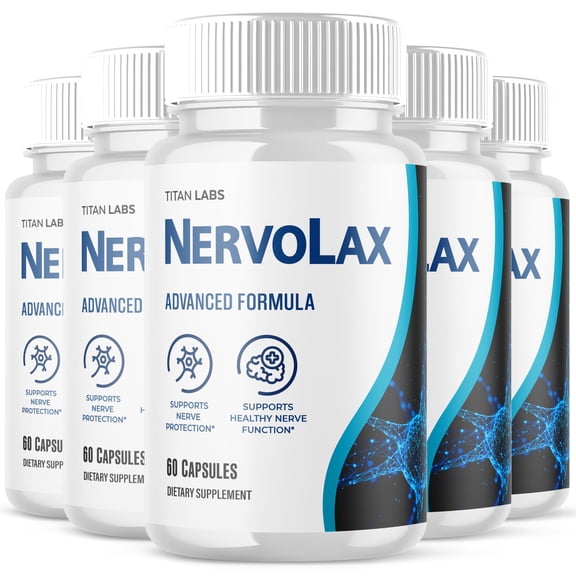 Nervolax Advanced Nerve Support Supplement Pills All Natural Ingredients Nervo Lax 300 Capsules