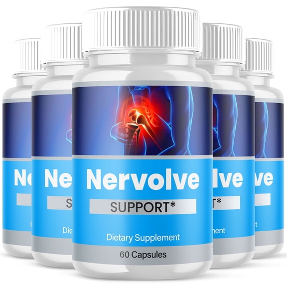 Nervolve Advanced Nerve Health Support Pills Natural Vitamin Supplement 300 Capsules