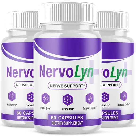 Nervolyn Advanced Nerve Health Support Pills Natural Vitamin Supplement Nervo Lyn 180 Capsules