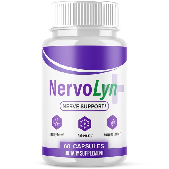 Nervolyn Advanced Nerve Health Support Pills Natural Vitamin Supplement Nervo Lyn 60 Capsules