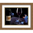thumbnail image 1 of Nervous Grapes 2x Matted 34x28 Large Gold Ornate Framed Art Print by Michael Godard, 1 of 2