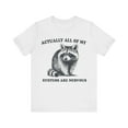 thumbnail image 1 of Nervous Systems Funny Raccoon Shirt, Raccoon Graphic Novelty Unisex Tshirt, 1 of 7