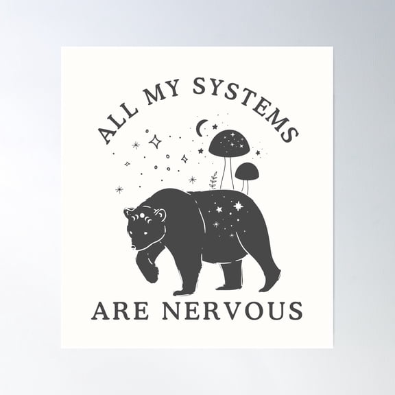 Nervous Systems Poster Wall Art, Modern Wall Decor, 16x16 UNFRAMED