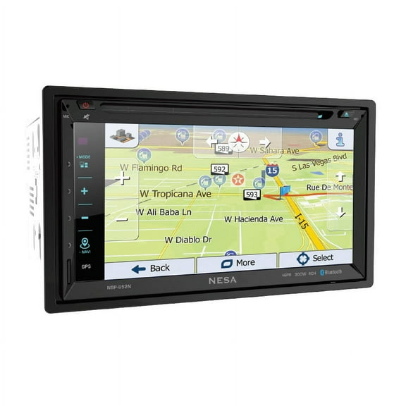 Nesa NSP-652N 2-DIN Multimedia Source Unit w/ iGo Powered GPS Navigation