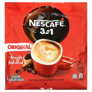 Nescafé 3 in 1 Instant Coffee Sticks ORIGINAL - Best Asian Coffee Imported from Nestle Malaysia
