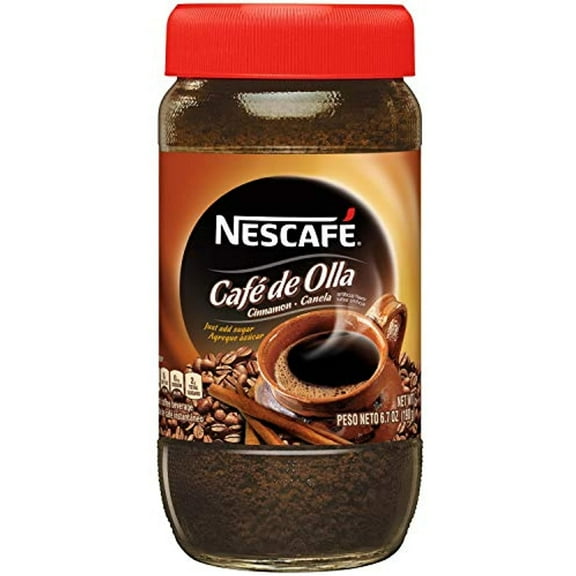 Nescaf Caf De Olla Instant Coffee, Cinnamon, 6.7 Oz, Pack of 2