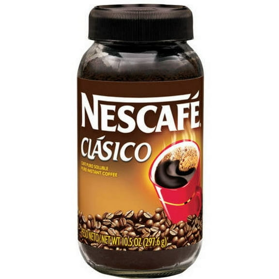 Nescaf Clasico, Dark Roast Instant Coffee, 10.5 Oz