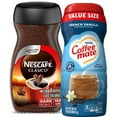 thumbnail image 1 of Nescafé Clasico Dark Roast Instant Coffee, 10.5 oz with Nestle Coffee mate French Vanilla Powder Coffee Creamer, 30 oz, 1 of 4