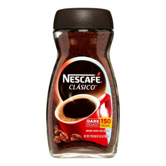 Nescafé Clasico  Dark Roast Instant Coffee Jar  10.5 Oz (Pack of 2)