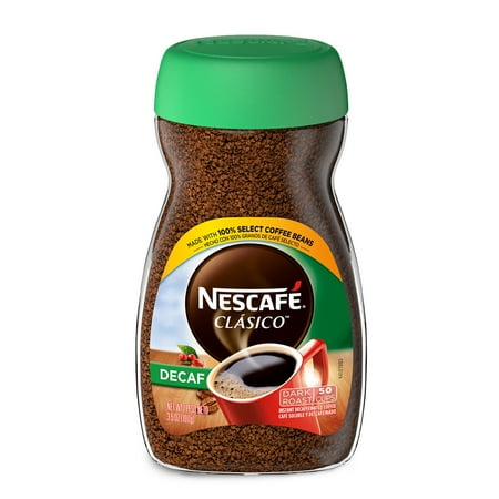 Nescafé Clasico Decaf Dark Roast Instant Coffee, 3.5 oz