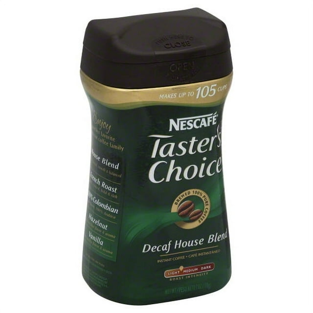 Nescafé Taster's Choice Decaf House Blend, Medium Roast, Instant Coffee, 7 oz