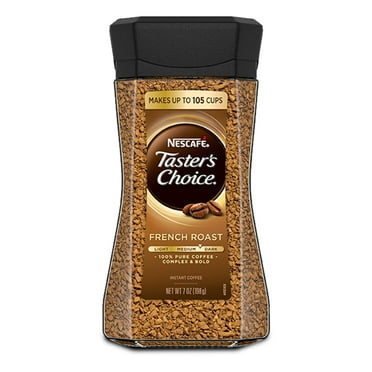 Nescafé Taster's Choice French Roast, Medium Dark Roast Instant Coffee, 7 oz