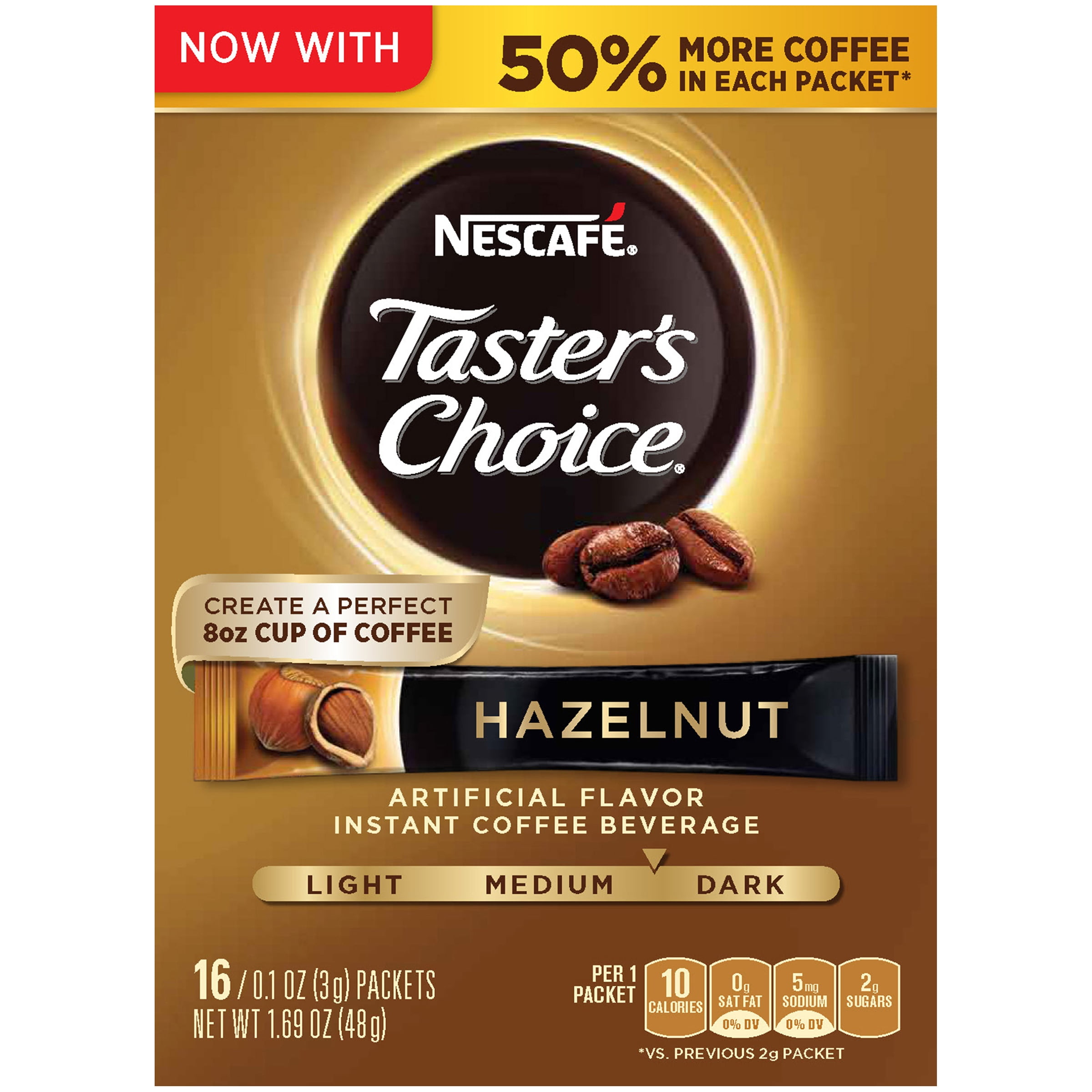 Nescaf Taster s Choice Medium Dark Roast Instant Coffee Packets
