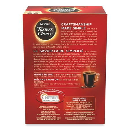 Nescafé Taster's Choice Stick Pack, House Blend, 80/Box