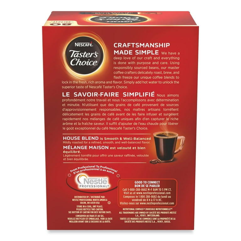 Taster's Choice Stick Pack, House Blend, 80/Box Taster's Choice Stick Pack, House Blend, 80/Box