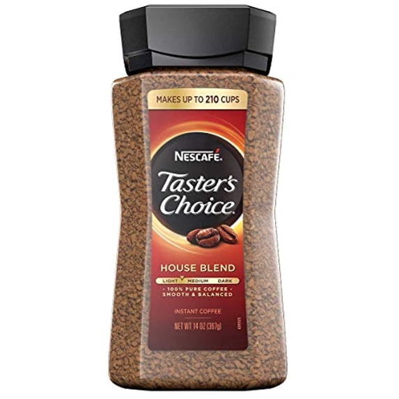 Nescafé Tasters Choice Instant Coffee, House Blend, 14 Oz 2 Pack Saving Value