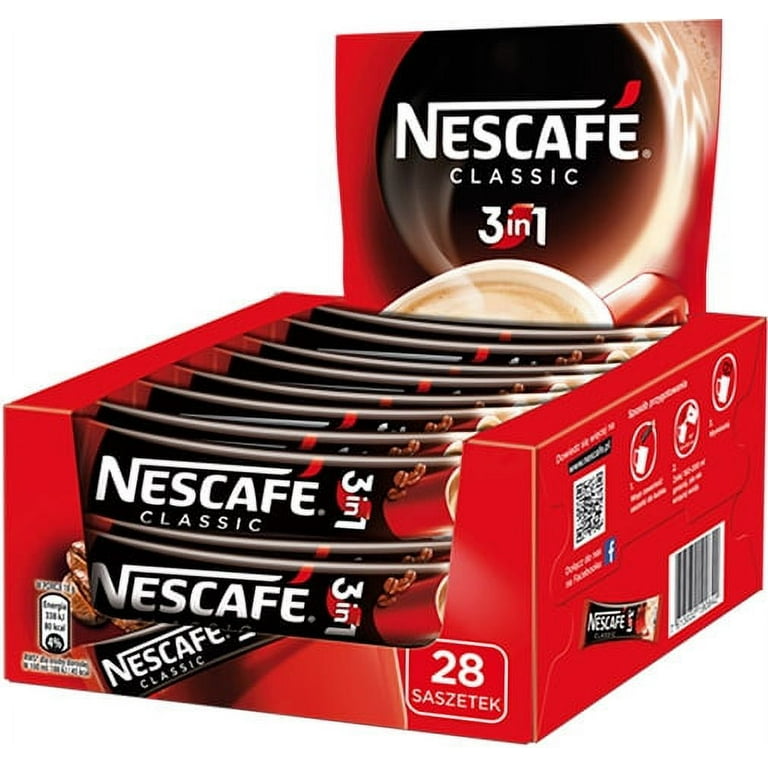 Nescafe 3 In 1 Classic Instant Coffee In Single Packets 28 X 17.5G