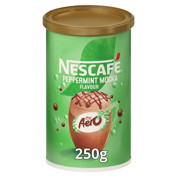 Nescafe Aero Peppermint Mocha Instant Coffee 250g, Imported from Britain