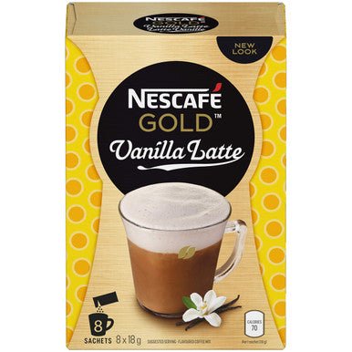 Nescafe Vanilla Latte, 8ct Box /18g/ (6pk)