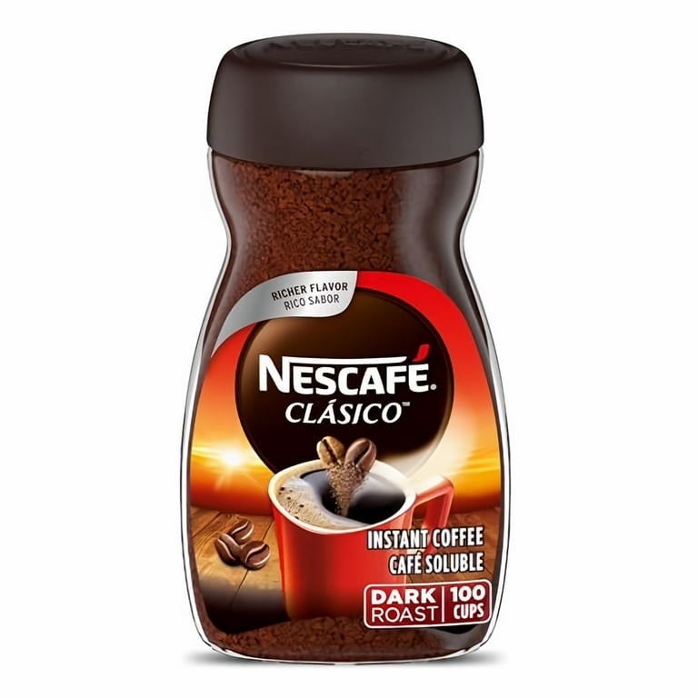 Amazon.com: Nescafe Clasico Dark Roast Instant Coffee, 8 oz