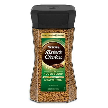 Nescafe Decaf Taster's Choice, Light Medium Roast Instant Coffee, 7 oz