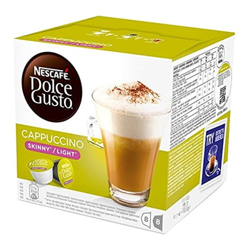 Nescafe Dolce Gusto Coffee Capsules, Skinny Light Cappuccino, 16 Count (Pack of 3)