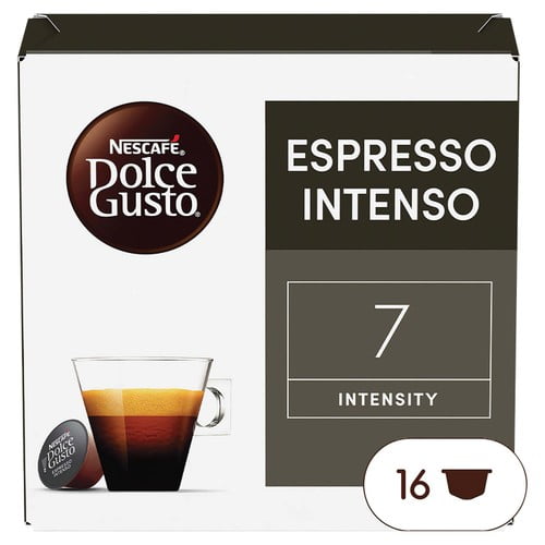 Nescafe Dolce Gusto Espresso Intenso Pods, 16 pods per pack, British Import (Pack of 3)