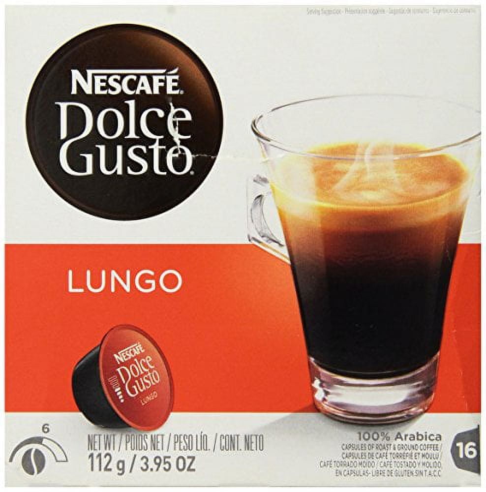Dolce Gusto - Capsules de café NESCAFE Dolce gusto lungo x16 - Dosettes,  supports - Rue du Commerce