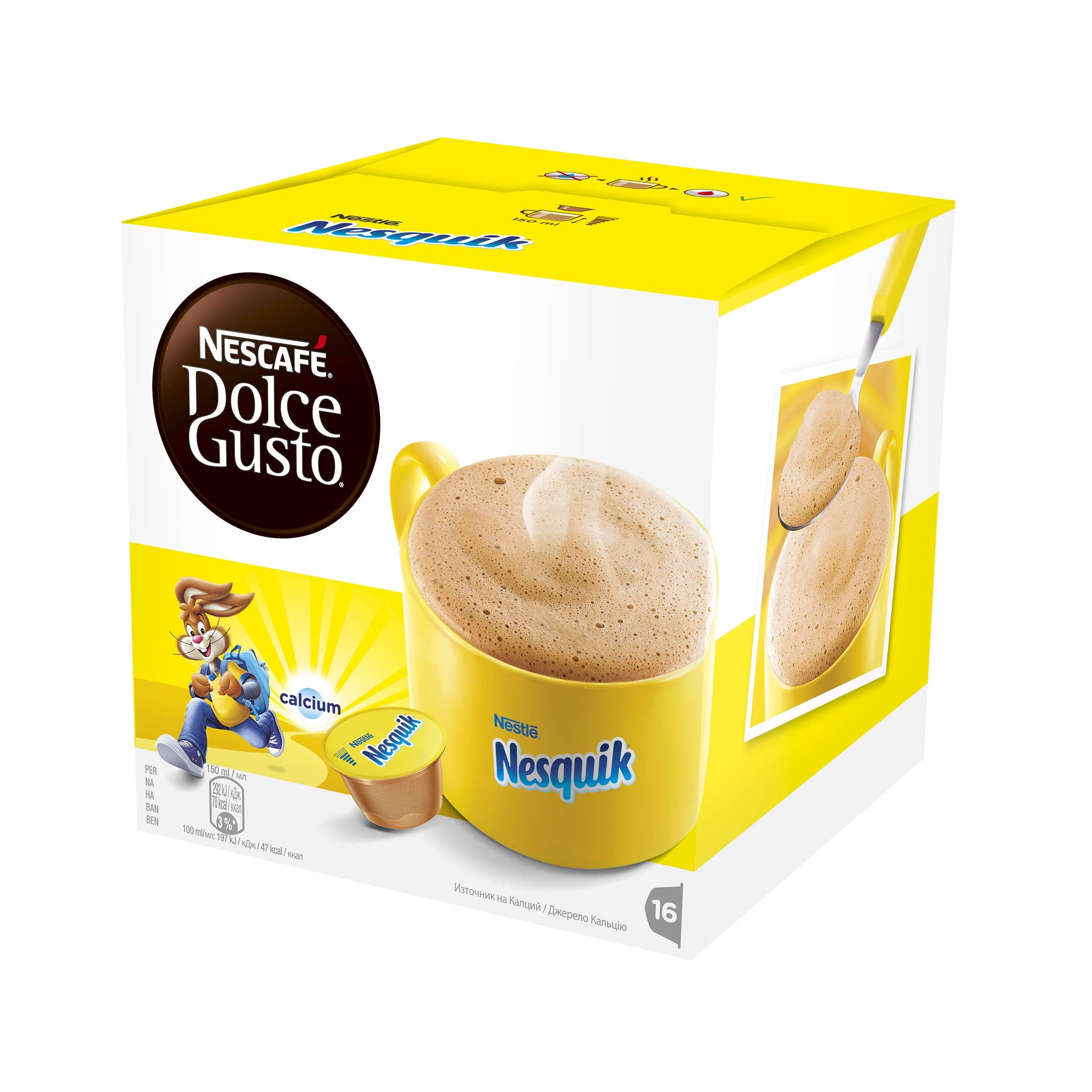 Nescafe Dolce Gusto Nesquik 16 capsules Pack of 3