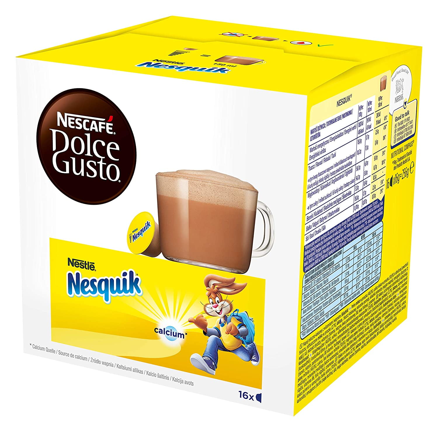 Nescafe Dolce Gusto Nestle Nesquik 16 Count (Pack of 3)