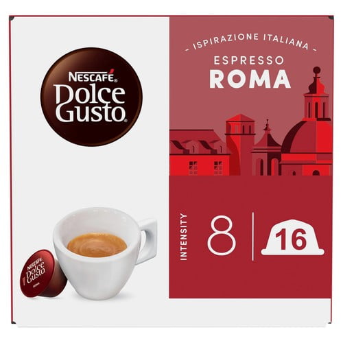 Nescafe Dolce Gusto Roma 16 Coffee Pods 99g, British Import (Pack of 3)