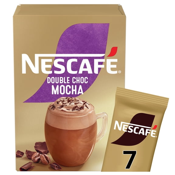 Nescafe Double Choc Mocha Instant Coffee 7 Sachet, Imported from Britain