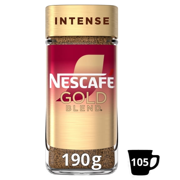 Nescafe Gold Blend Intense Instant Coffee 190g, Imported from Britain