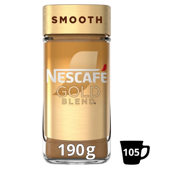 Nescafe Gold Blend Smooth Instant Coffee 190g, Imported from Britain