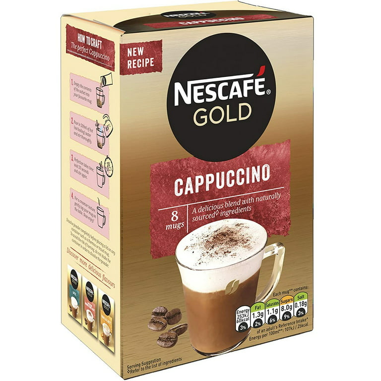 2 x NESCAFE CAPPUCCINO GOLD - New Improved 10 x 14gr Ready To Use