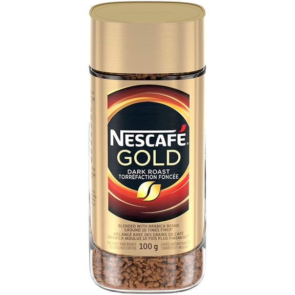 Nescafe Gold Dark Roast Instant, Ground Coffee, 100g/3.5oz