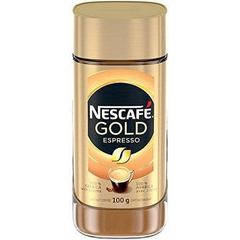 NESCAFÃ‰ Gold Espresso Instant Coffee, 100g Jar, Arabica Blend