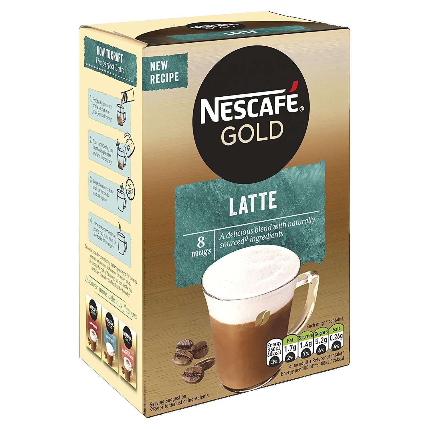 Nescafe Gold Latte Coffee Sachets - Walmart.com